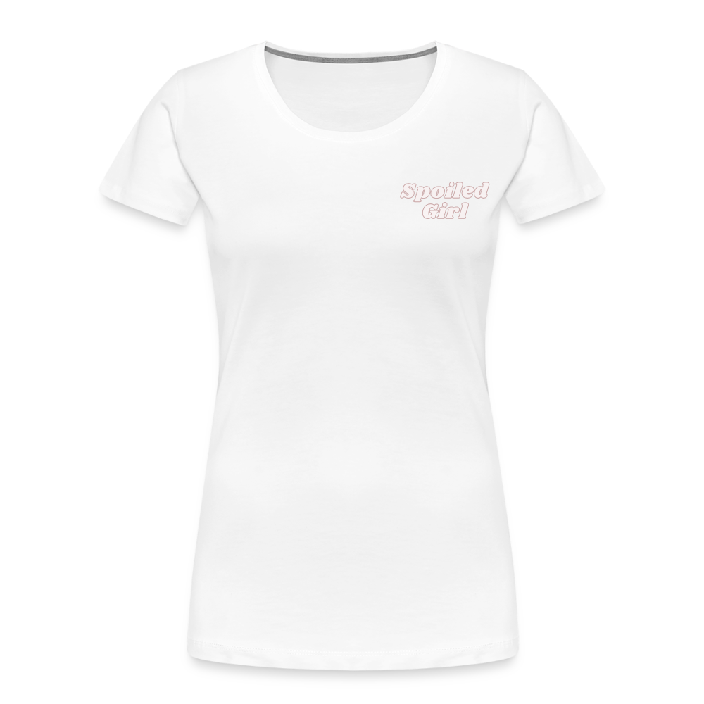 Spoiled Girl Premium Eco-friendly Organic T-Shirt - white